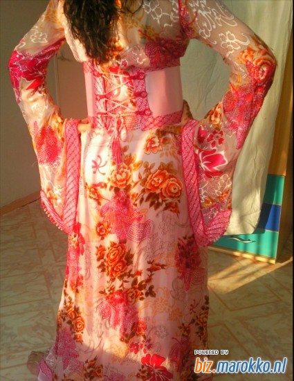 Siham Caftan Fashion Roze takchita