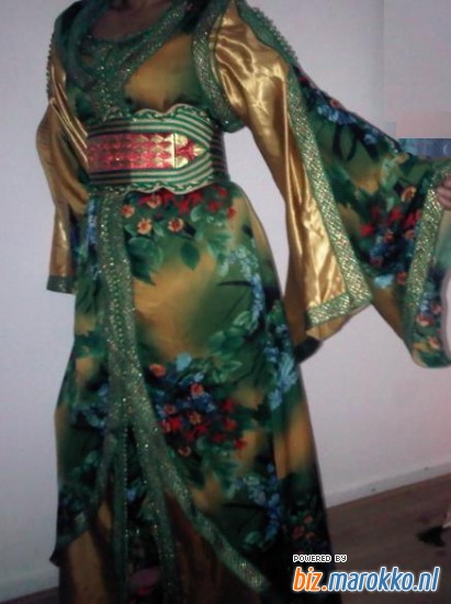 Touraya fashion 2010 Groene goude jurk