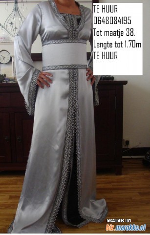 Dress to Impresse Takschita Zwart zilveren elegante jurk..