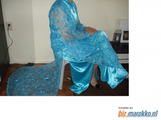 Hennaset Naoual blauwe jurk