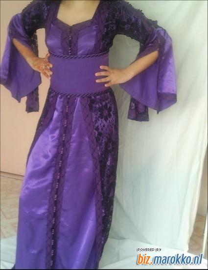 Siham Caftan Fashion paarse takchita