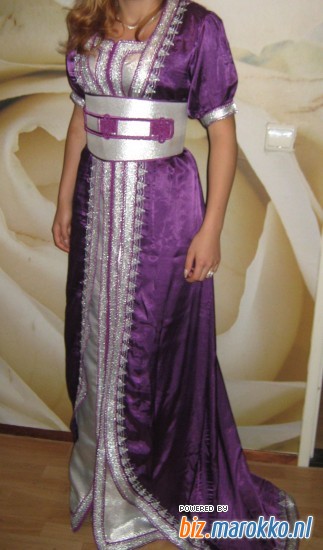 Maroc.Jurken paarse jurk 