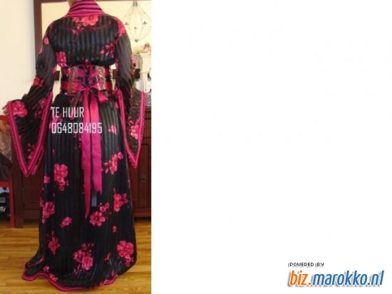 Dress to Impresse Takschita Zwart roze achter