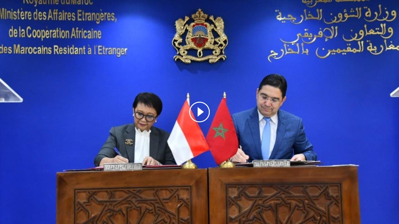 Seorang menteri Indonesia telah membagikan video musik sebagai penghormatan atas kunjungannya ke Maroko